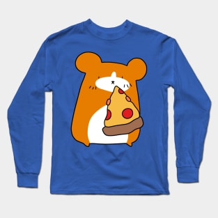 Hamster with Pizza Long Sleeve T-Shirt